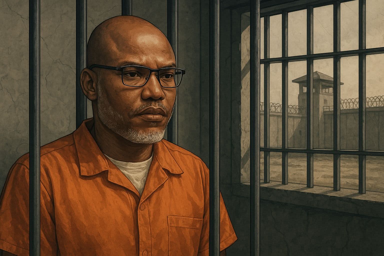 I’m A Political Prisoner in Nigeria, Not A Terrorist- NNAMDI Kanu, enraged Separatist leader lament inside prison