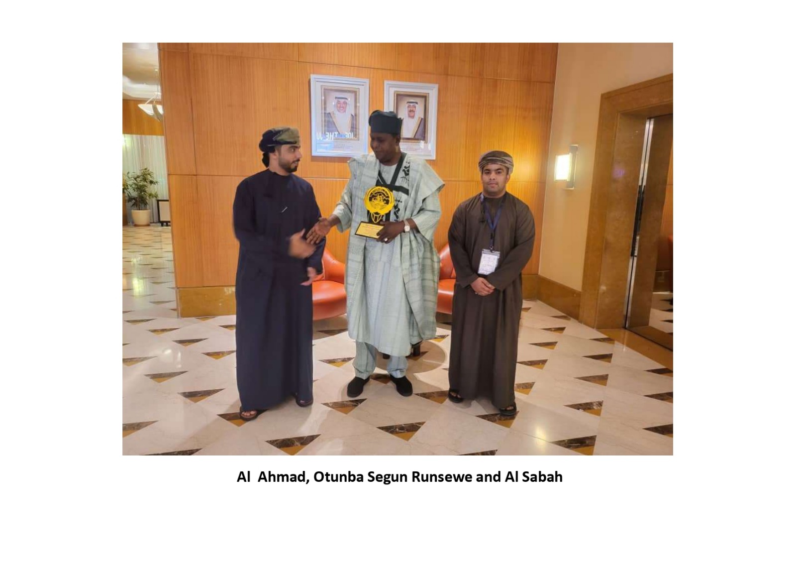 World Council celebrates OTUNBA OLUSEGUN RUNSEWE in Kuwait, becomes First Nigerian to receive Icon of Crafts, Culture & Hospitality in Africa